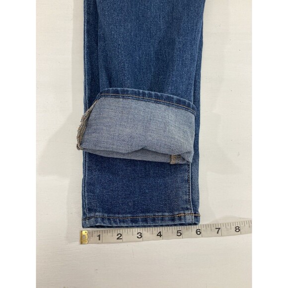 Old Navy Women’s 8 Blue Denim Overalls Straight Leg Adjustable Straps Casual - Picture 13 of 13